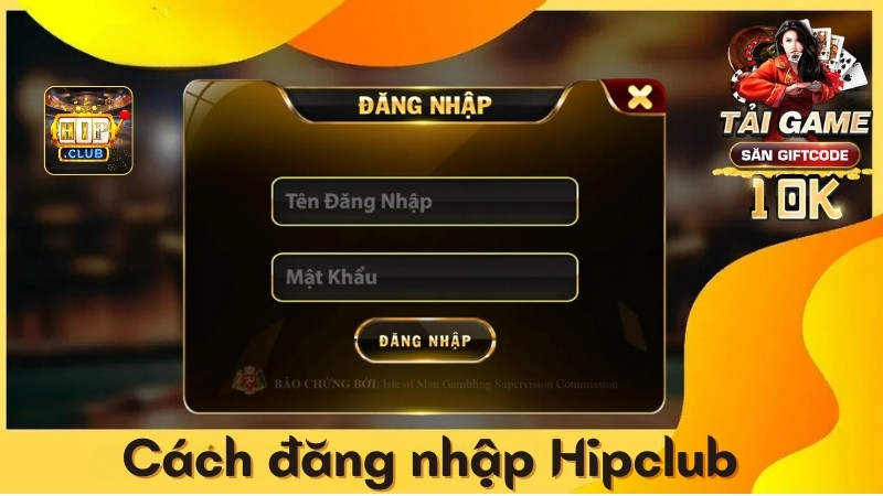 Các bước đăng nhập Hip Club đơn giản